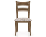 Canadel Dining Chair 0229 in FP Crypton® and 25 Pecan Washed, front view
