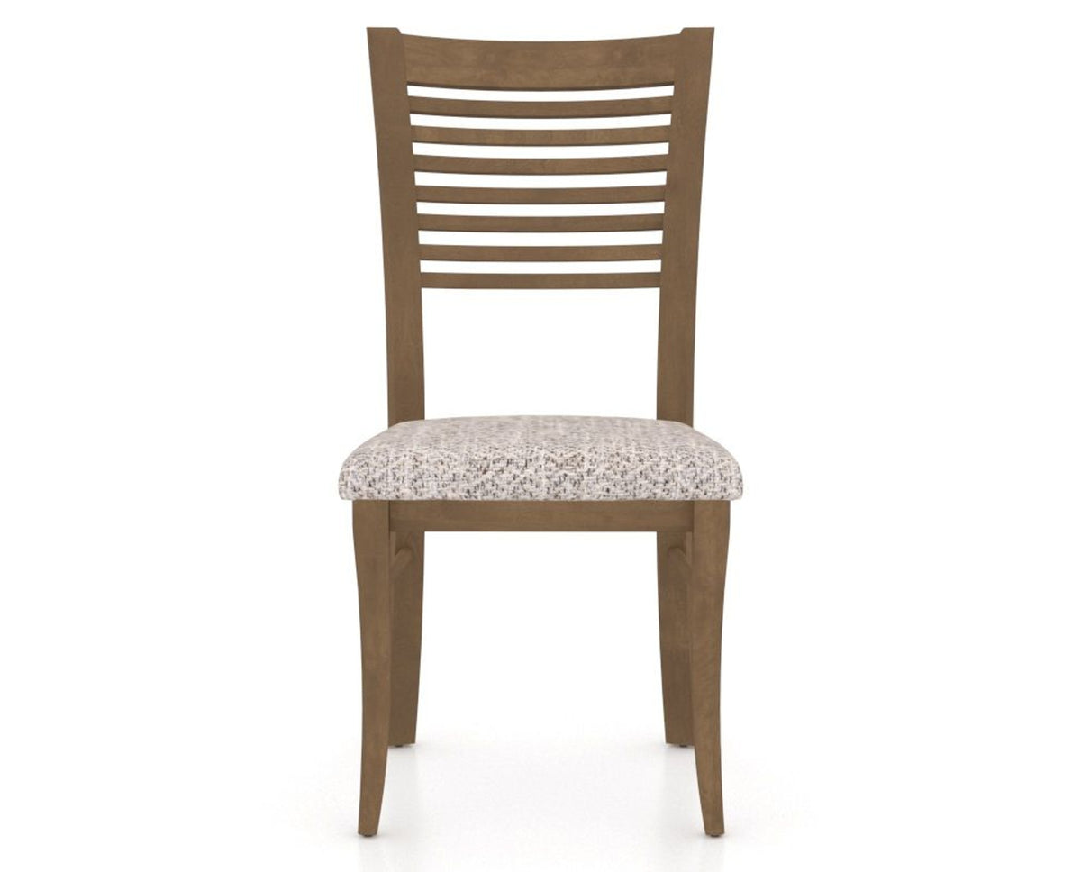 Canadel Dining Chair 0229 in FP Crypton® and 25 Pecan Washed, front view