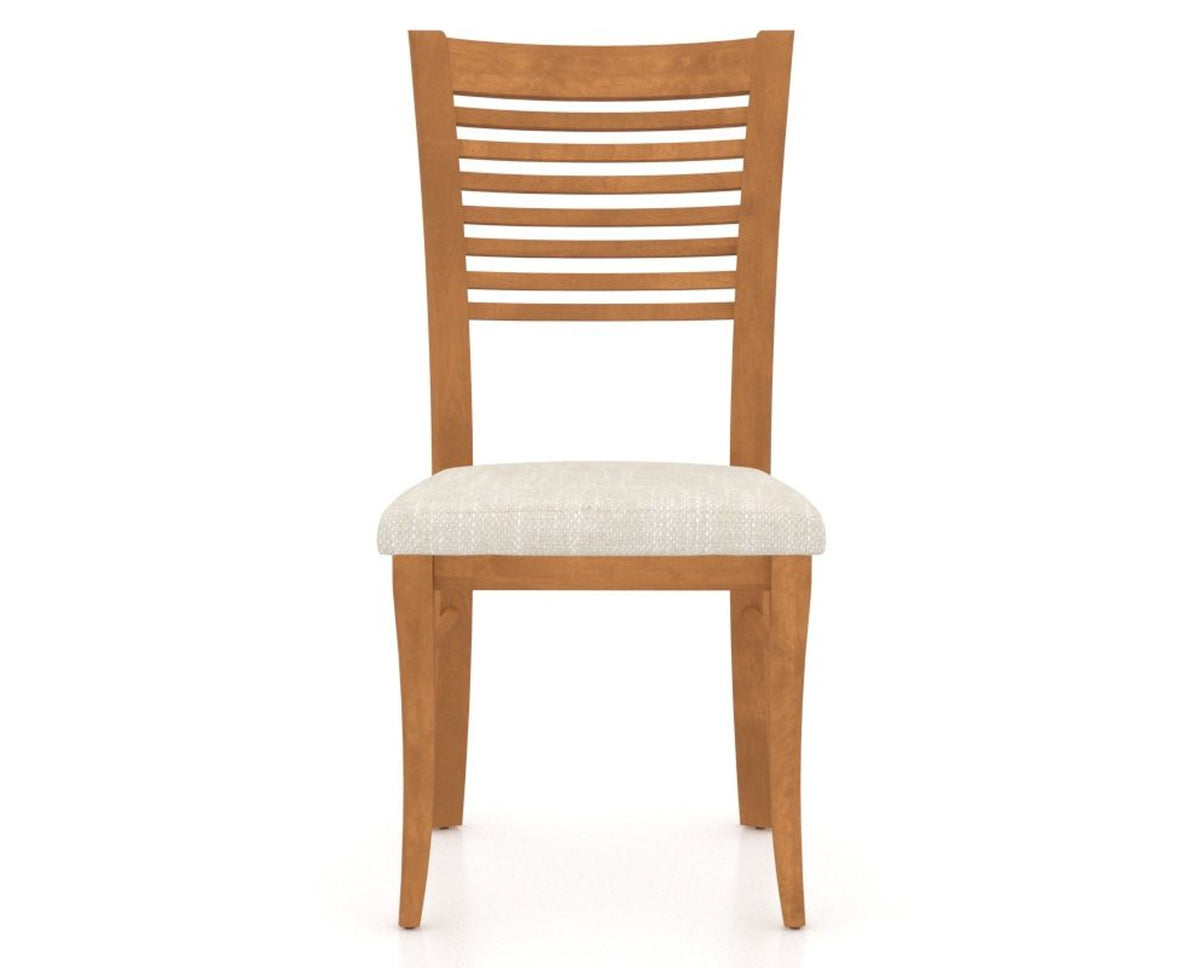 Canadel Dining Chair 0229 in FT InsideOut® and 01 Honey Washed, front view