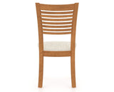 Canadel Dining Chair 0229 in FT InsideOut® and 01 Honey Washed, back view