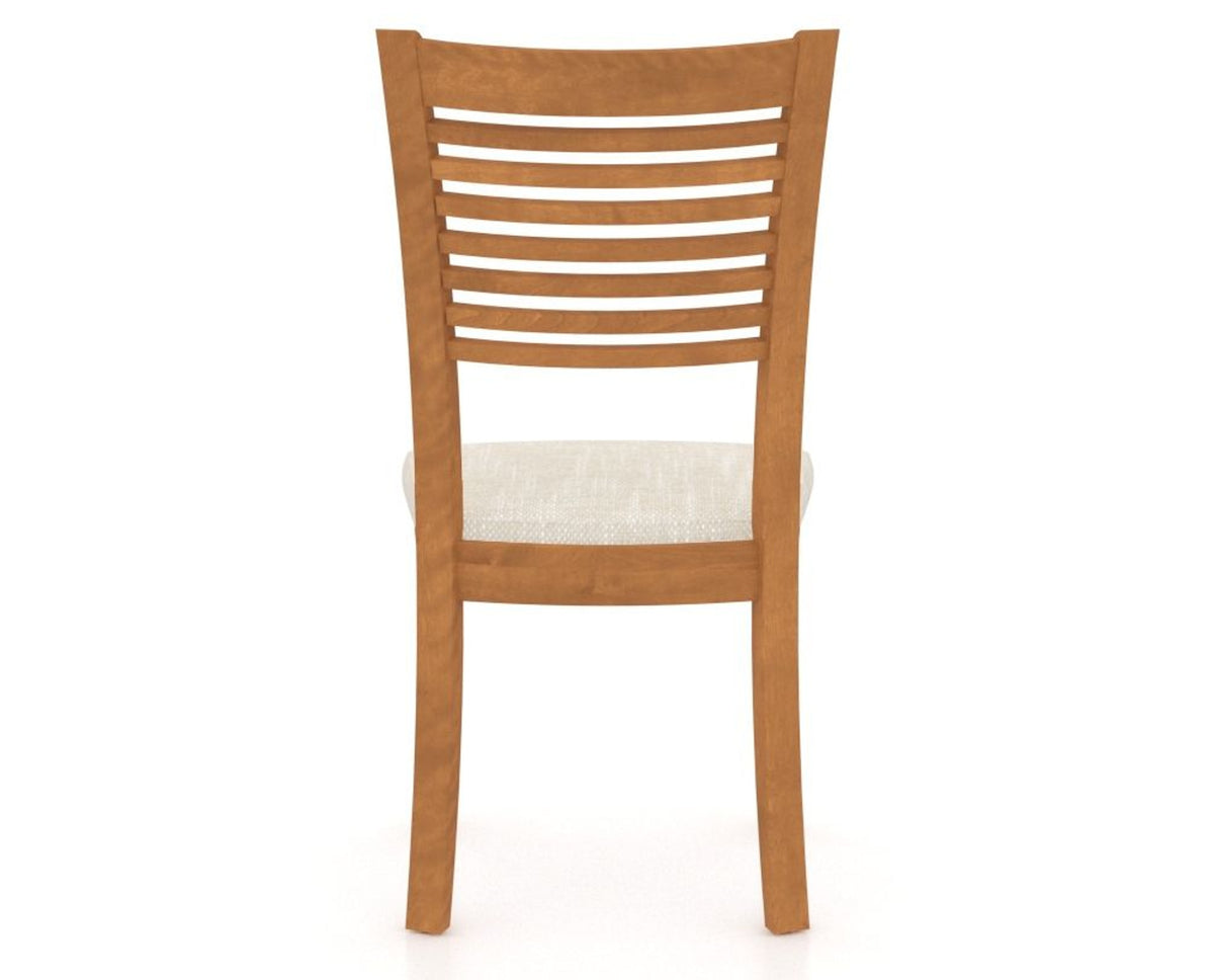 Canadel Dining Chair 0229 in FT InsideOut® and 01 Honey Washed, back view