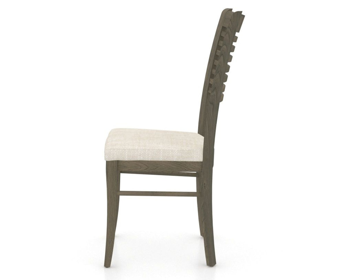 Canadel Dining Chair 0229 in FT InsideOut® and 08 Shadow, side view