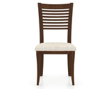 Canadel Dining Chair 0229 in FT InsideOut® and 19 Cognac Washed, front view