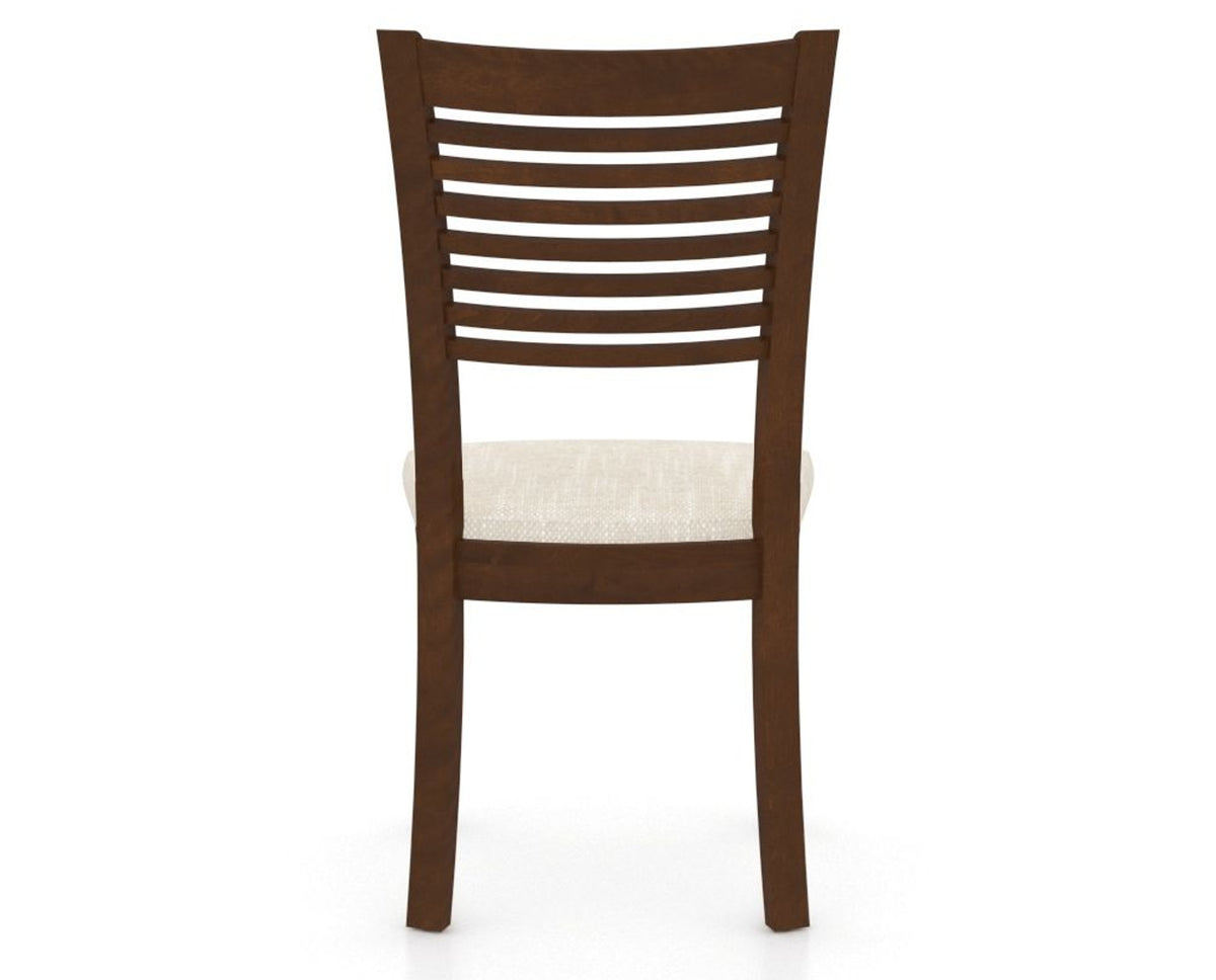 Canadel Dining Chair 0229 in FT InsideOut® and 19 Cognac Washed, back view