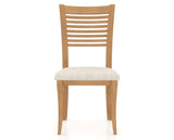 Canadel Dining Chair 0229 in FT InsideOut® and 20 Caramel Washed, front view