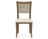 Canadel Dining Chair 0229 in FT InsideOut® and 25 Pecan Washed, front view