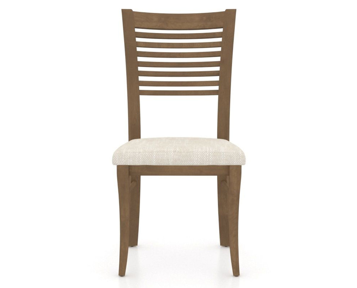 Canadel Dining Chair 0229 in FT InsideOut® and 25 Pecan Washed, front view