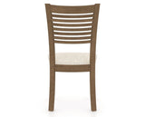 Canadel Dining Chair 0229 in FT InsideOut® and 25 Pecan Washed, back view