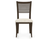 Canadel Dining Chair 0229 in FT InsideOut® and 29 Hazelnut Washed, front view