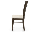 Canadel Dining Chair 0229 in FT InsideOut® and 29 Hazelnut Washed, side view