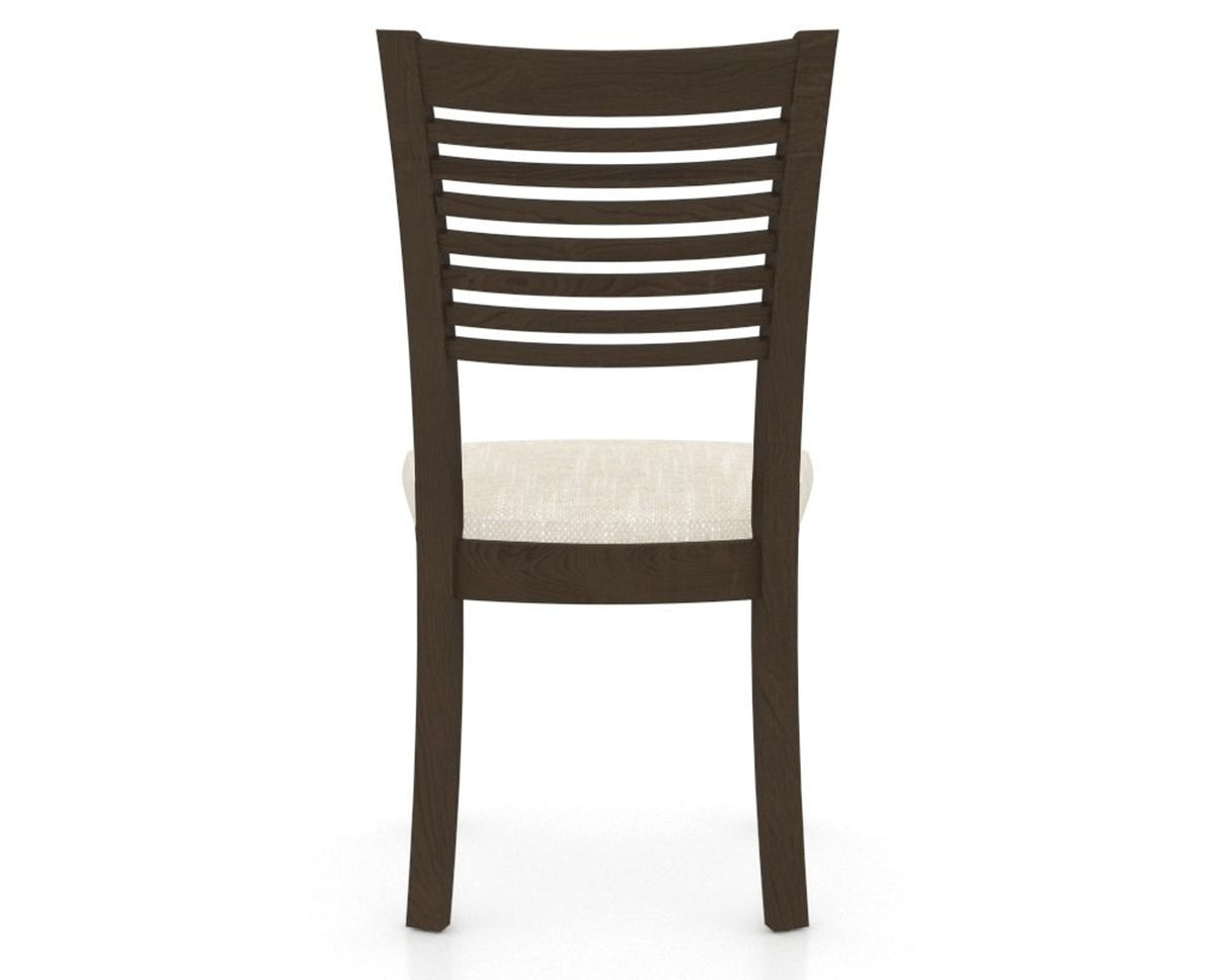 Canadel Dining Chair 0229 in FT InsideOut® and 29 Hazelnut Washed, back view