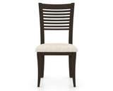 Canadel Dining Chair 0229 in FT InsideOut® and 59 Davy's Grey, front view