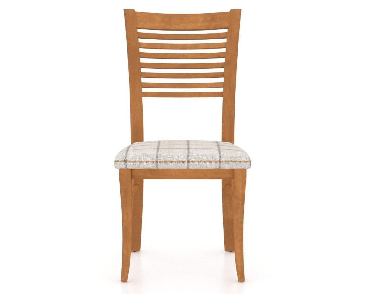 Canadel Dining Chair 0229 in OZ Fabric and 01 Honey Washed, front view