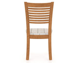 Canadel Dining Chair 0229 in OZ Fabric and 01 Honey Washed, back view