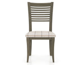 Canadel Dining Chair 0229 in OZ Fabric and 08 Shadow, front view