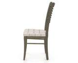 Canadel Dining Chair 0229 in OZ Fabric and 08 Shadow, side view