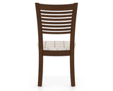 Canadel Dining Chair 0229 in OZ Fabric and 19 Cognac Washed, back view