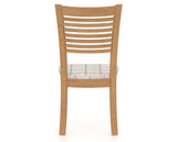 Canadel Dining Chair 0229 in OZ Fabric and 20 Caramel Washed, back view