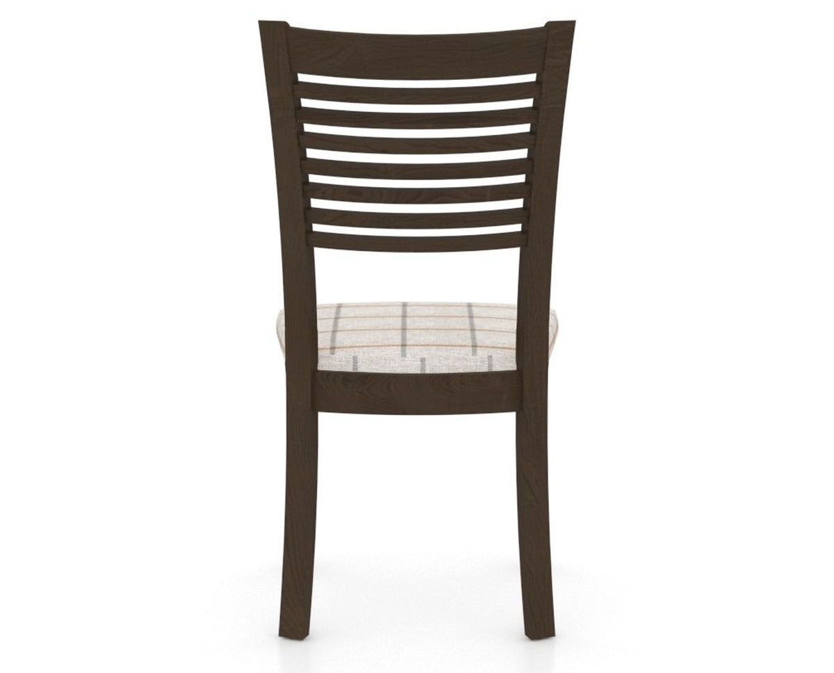 Canadel Dining Chair 0229 in OZ Fabric and 29 Hazelnut Washed, back view
