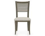 Canadel Dining Chair 0229 in TB Fabric and 08 Shadow, front view