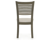 Canadel Dining Chair 0229 in TB Fabric and 08 Shadow, back view