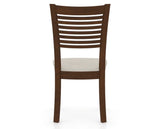 Canadel Dining Chair 0229 in TB Fabric and 19 Cognac Washed, back view