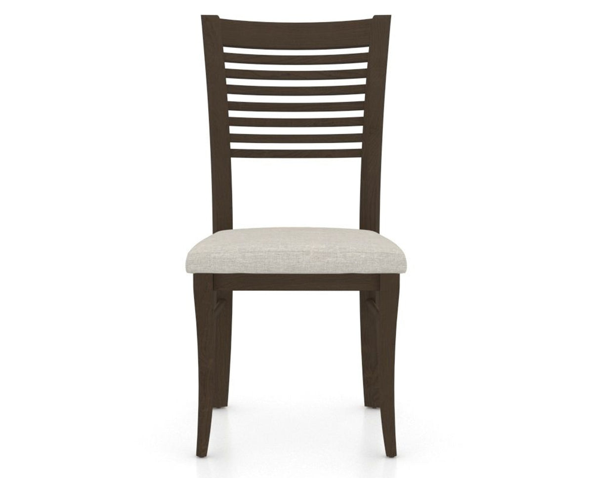 Canadel Dining Chair 0229 in TB Fabric and 29 Hazelnut Washed, front view