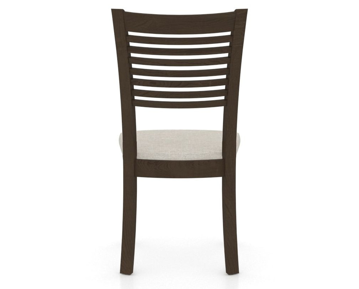 Canadel Dining Chair 0229 in TB Fabric and 29 Hazelnut Washed, back view