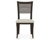 Canadel Dining Chair 0229 in TB Fabric and 59 Davy's Grey, front view