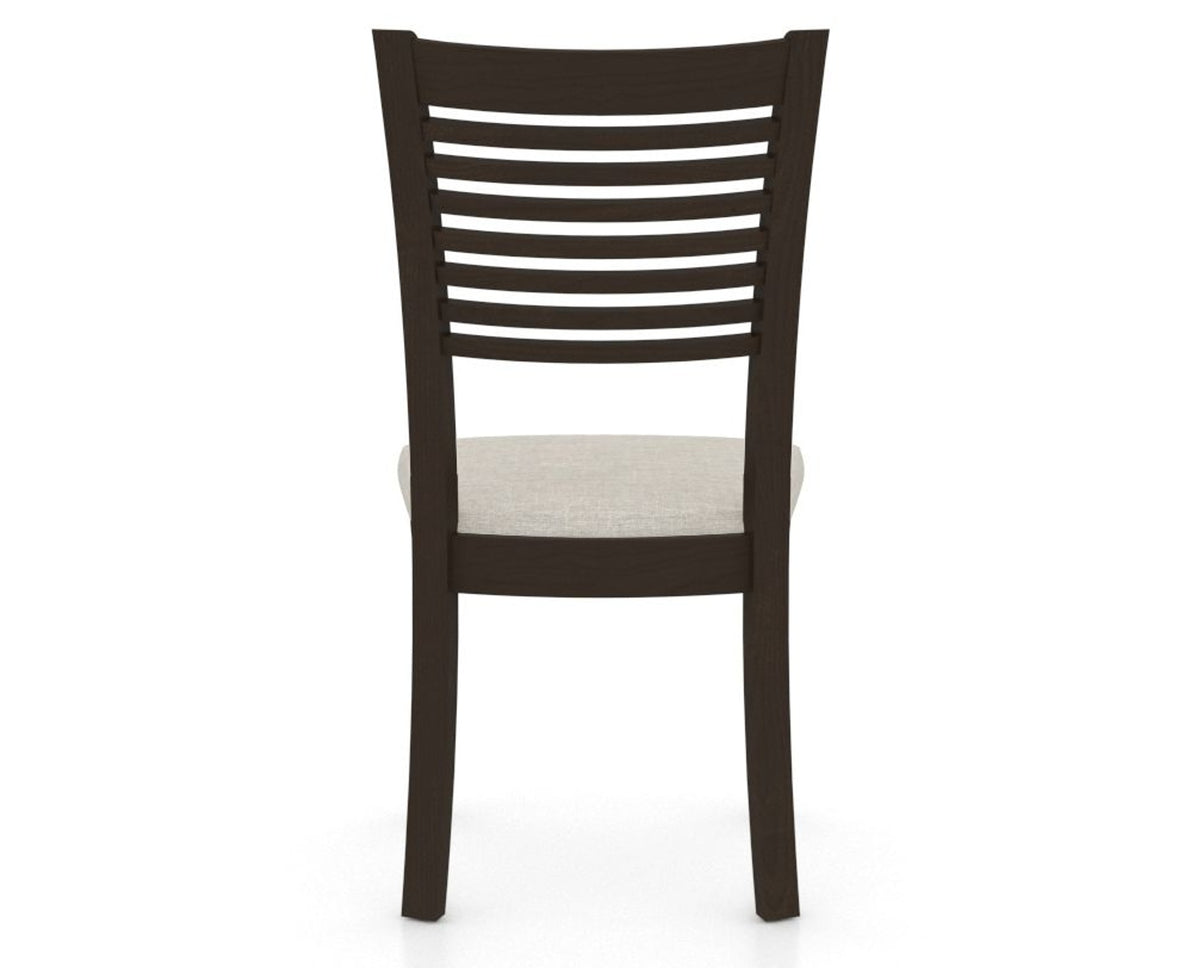 Canadel Dining Chair 0229 in TB Fabric and 59 Davy's Grey, back view