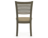 Canadel Dining Chair 0229 in XY Faux Leather and 08 Shadow, back view