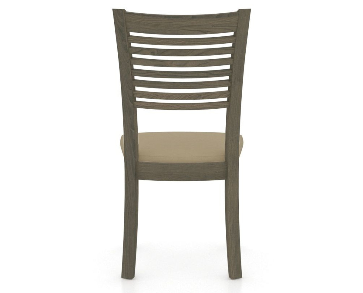 Canadel Dining Chair 0229 in XY Faux Leather and 08 Shadow, back view
