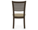 Canadel Dining Chair 0229 in XY Faux Leather and 29 Hazelnut Washed, back view
