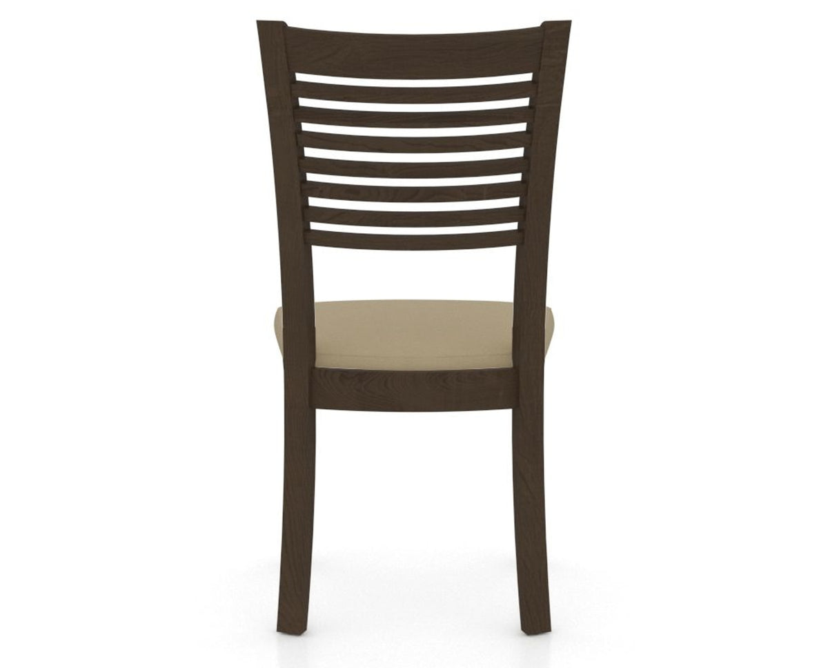 Canadel Dining Chair 0229 in XY Faux Leather and 29 Hazelnut Washed, back view
