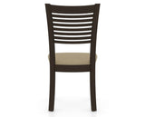 Canadel Dining Chair 0229 in XY Faux Leather and 59 Davy's Grey, back view