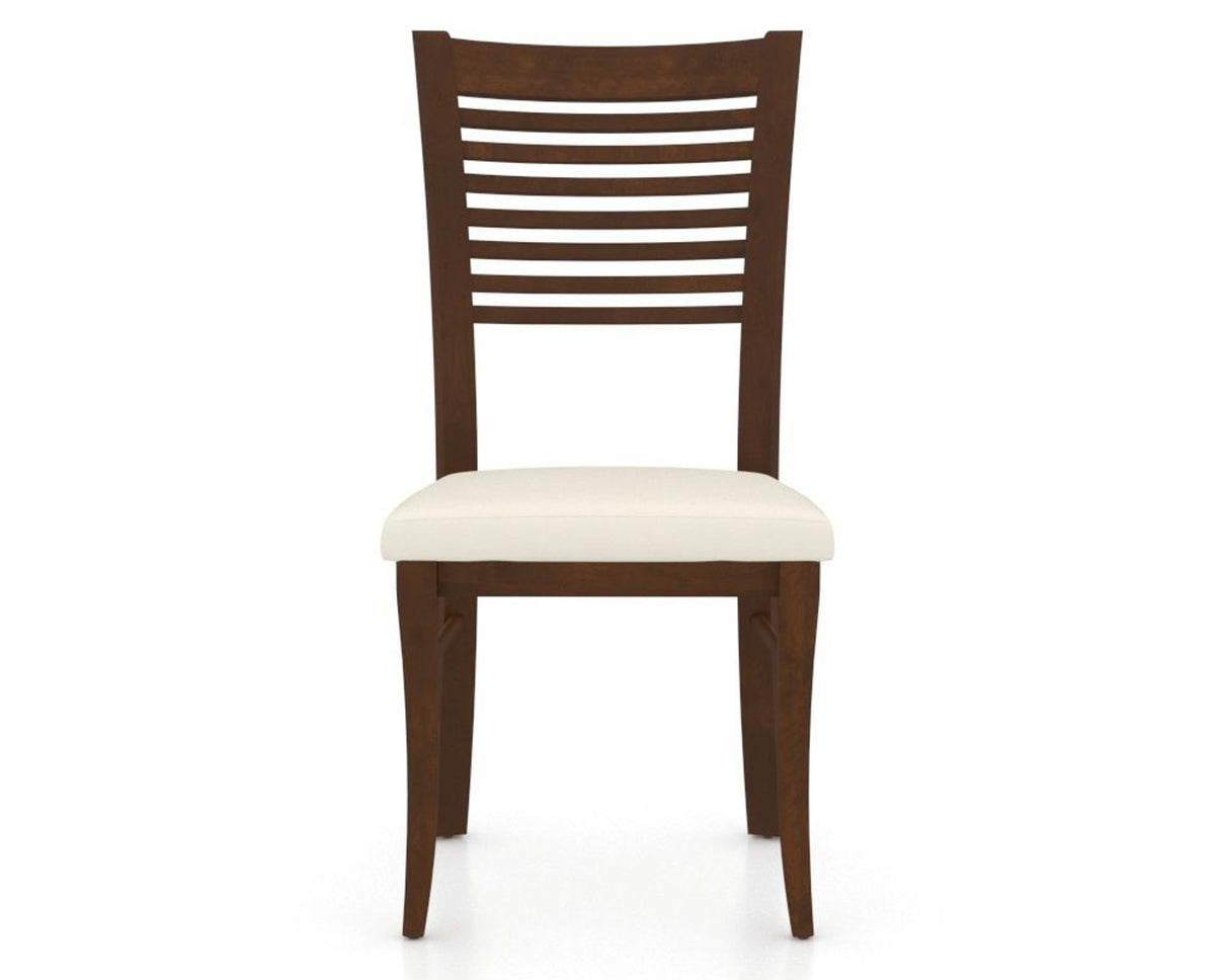 Canadel Dining Chair 0229 in YJ Faux Leather and 19 Cognac Washed, front view