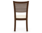 Canadel Dining Chair 0229 in YJ Faux Leather and 19 Cognac Washed, back view