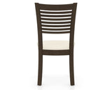Canadel Dining Chair 0229 in YJ Faux Leather and 29 Hazelnut Washed, back view