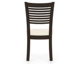 Canadel Dining Chair 0229 in YJ Faux Leather and 59 Davy's Grey, back view