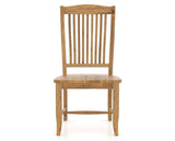 Canadel Champlain Dining Chair in Honey Washed, front view