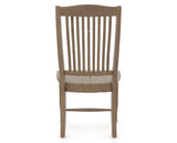 Canadel Champlain Dining Chair in Pecan Washed, back view