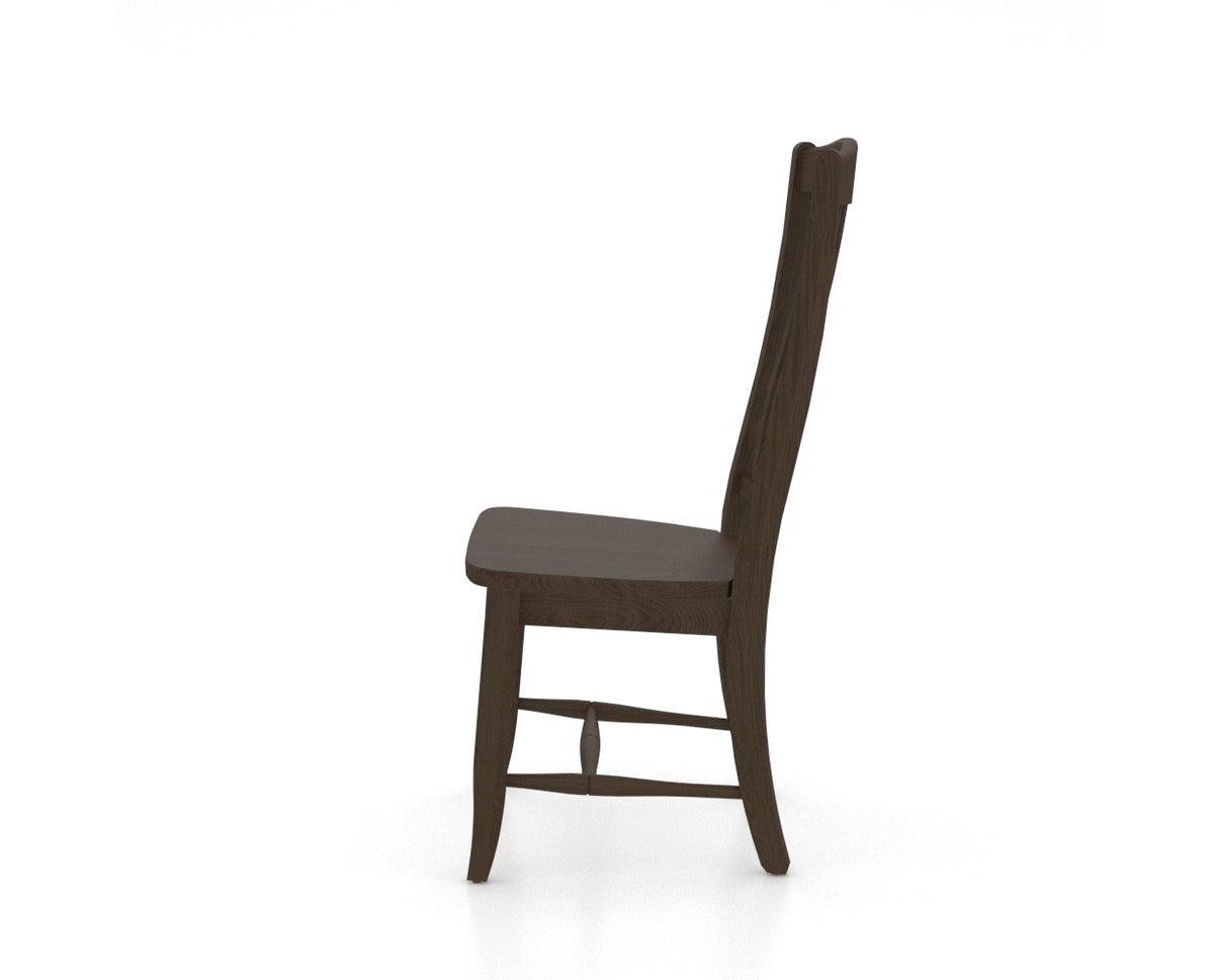 Canadel Everyone Dining Chair in Hazelnut Washed, side view
