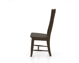 Canadel Everyone Dining Chair in Hazelnut Washed, side view