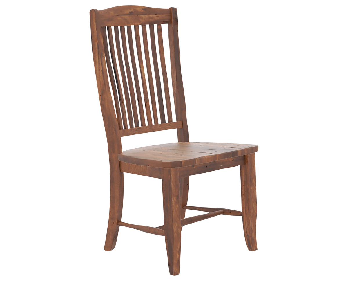 Canadel Champlain Wood Dining Chair 0232 in Spice Washed, three-quarter view