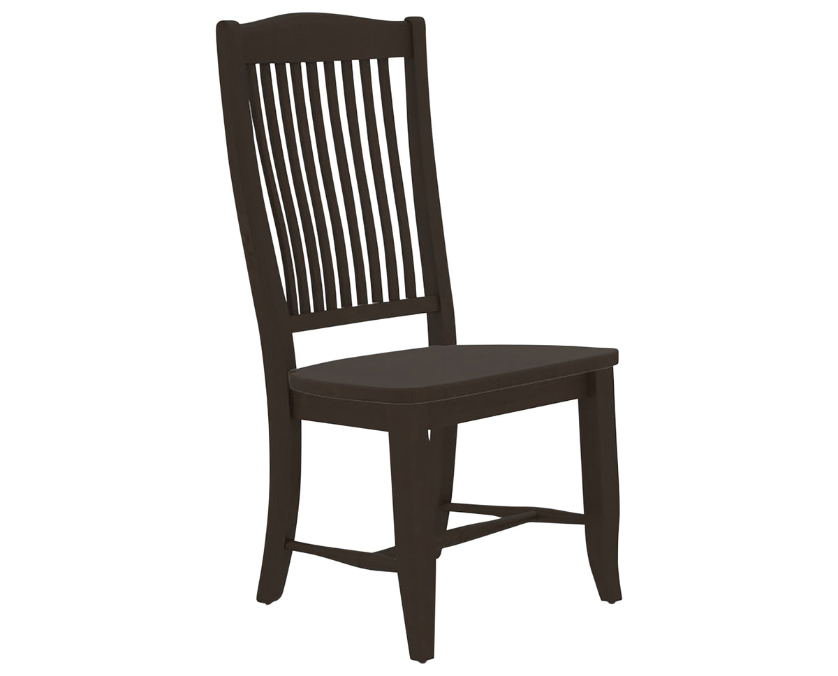 Canadel Everyone Dining Chair in Davy's Grey, three-quarter view