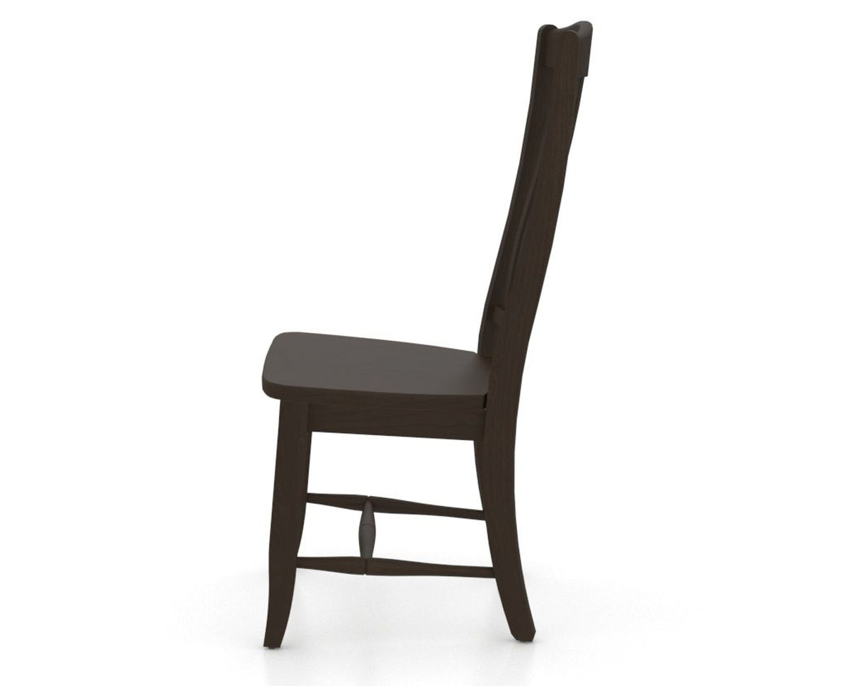 Canadel Everyone Dining Chair in Davy's Grey, side view