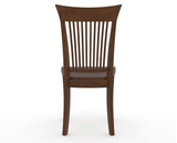 Canadel Jess Dining Chair in Cognac Washed, back view