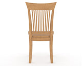 Canadel Jess Dining Chair in Caramel Washed, back view