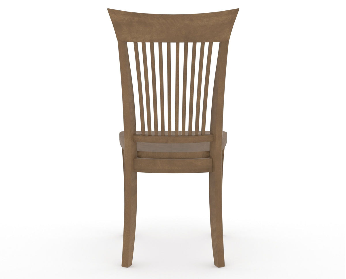 Canadel Jess Dining Chair in Pecan Washed, back view