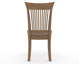 Canadel Jess Dining Chair in Pecan Washed, back view